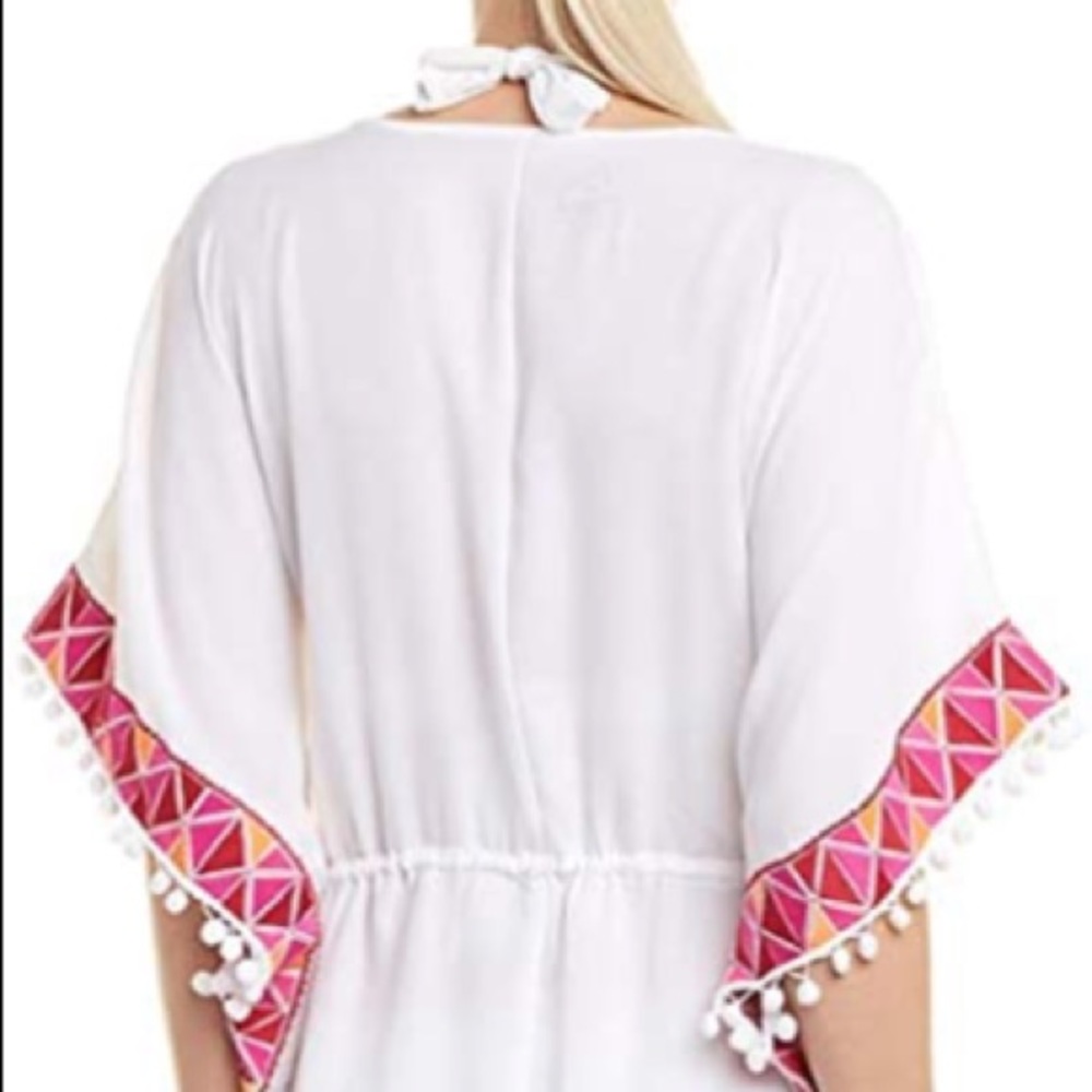 MOTT50 Adele Lurex Embroidered Kaftan Coverup NEW - Picture 3 of 16